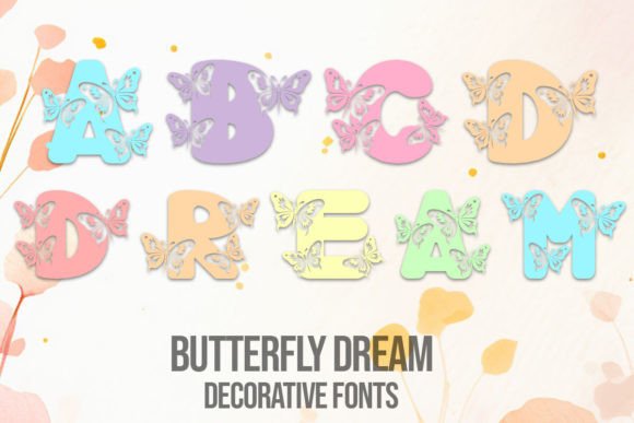 Butterfly Dream: Where Intricate Lettering Meets Delicate Design