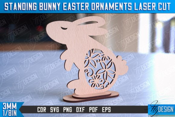 Crafting Perfect Standing Easter Bunny Ornaments with CNC and Laser Cutting Files