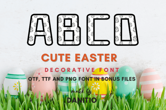 Cute Easter: A Playful Display Font for Spring Branding