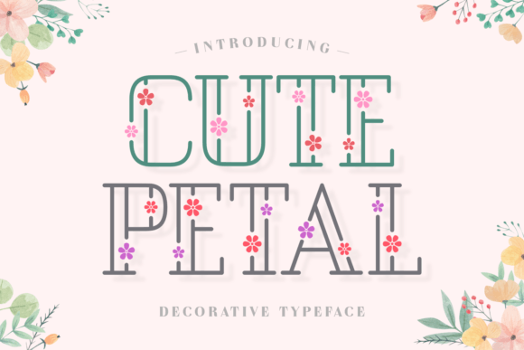 Cute Petal: A Chic Display Font for Spring-Inspired Designs