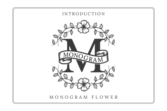 Elevate Your Designs with the Elegance of Monogram Flower