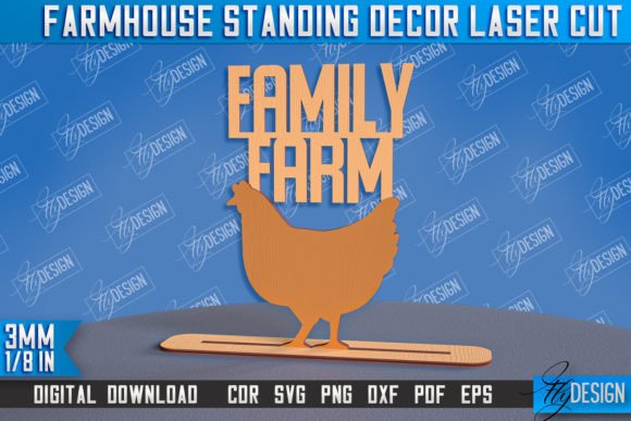 Elevate Your Space with Farmhouse Standing Laser Cut Design