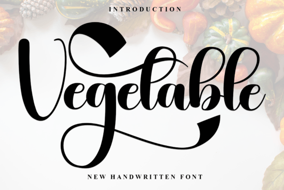Evaluating Vegetable: A Festive Typeface for Holiday Design Projects