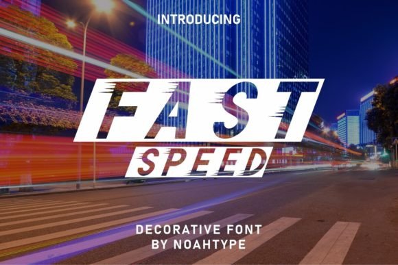 Fast Speed: A Sporty Display Font for Dynamic Designs