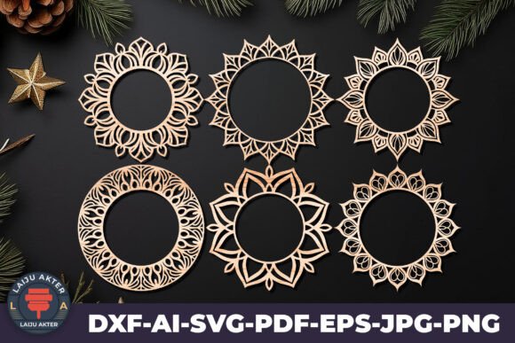 Floral Wreath Laser Cut Bundle 03