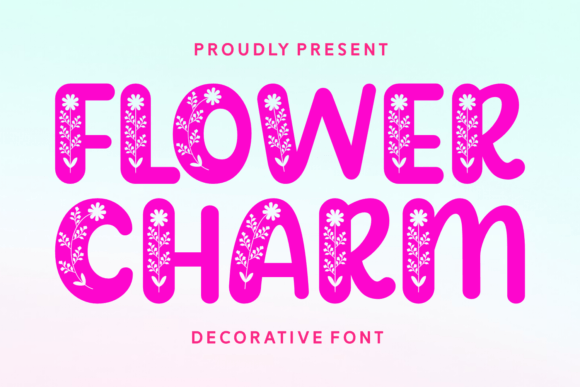Flower Charm: Elegant Floral Typography for Your Designs