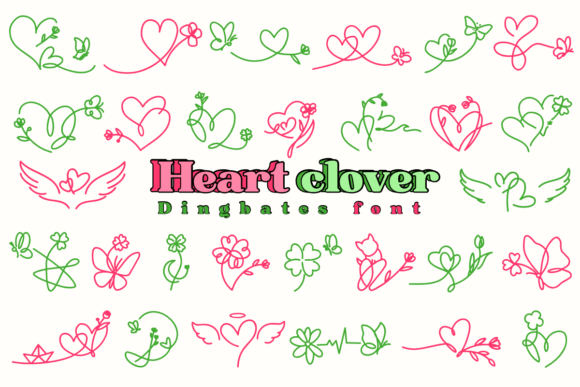 Heart Clover: A Playful Font for Whimsical Design