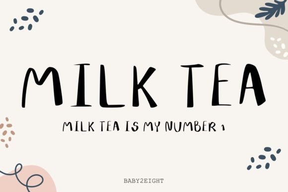 Infusing Holiday Spirit into Brand Narratives with the Milk Tea Typeface
