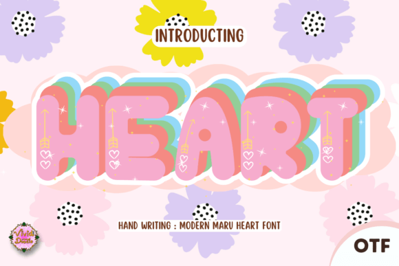 Modern Maru Heart: A Fresh Take on Romantic Typography