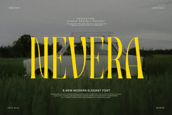 Nevera Font: Elevate Your Designs with Vintage Elegance