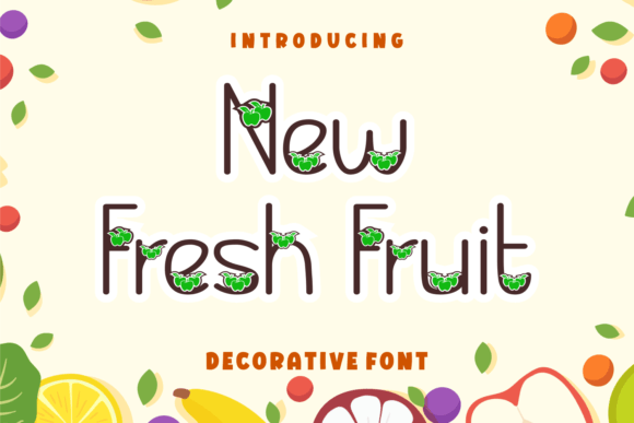 New Fresh Fruit: A Typographic Delight