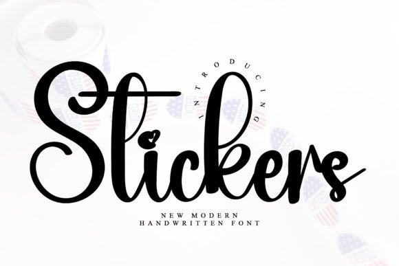 Stickers: A Festive Typeface for Holiday Design Projects