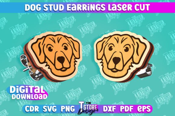 Strategic Design and Production with Dog Stud Earrings Laser Cut Templates