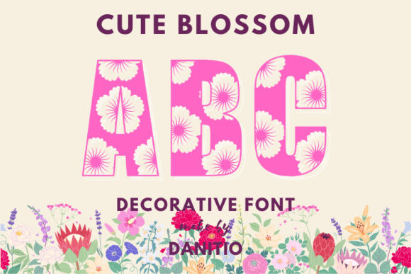 Unlocking Creativity with Cute Blossom: A Floral Font for Every Project