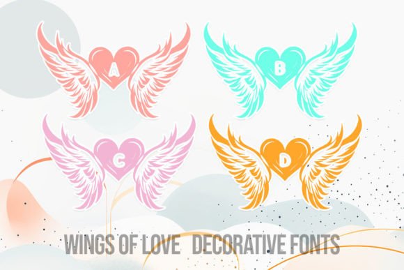 Wings of Love: Ethereal Typography for Romantic Brands